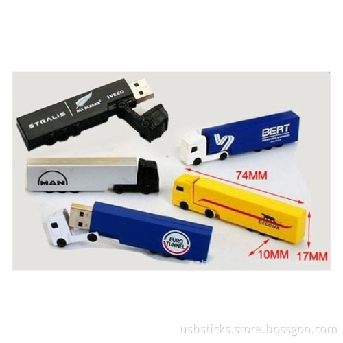 Truck Shaped USB customized as SEUR promotional flash drive